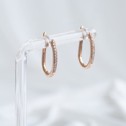 Elegantní náušnice s diamanty Ayaz