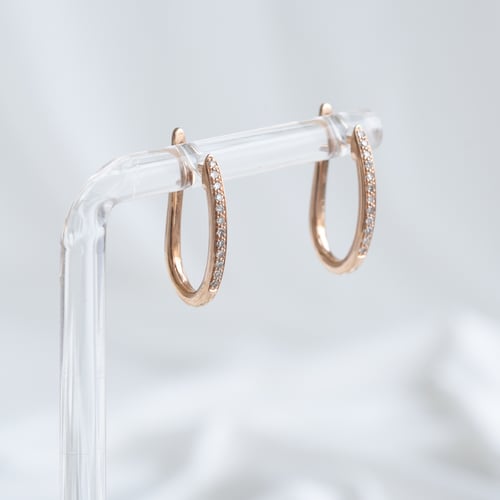 Elegantní náušnice s diamanty Ayaz