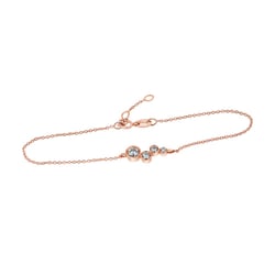 Moderní zlatý náramek s lab-grown diamanty Greta