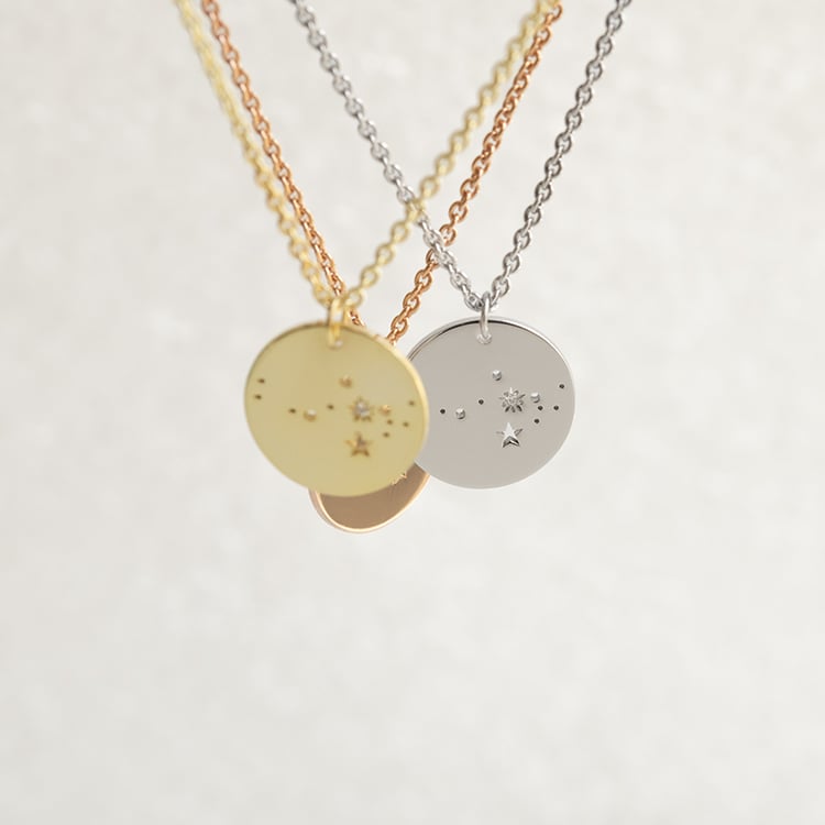 Stříbrný přívěsek se souhvězdím a diamantem Nyala 144837