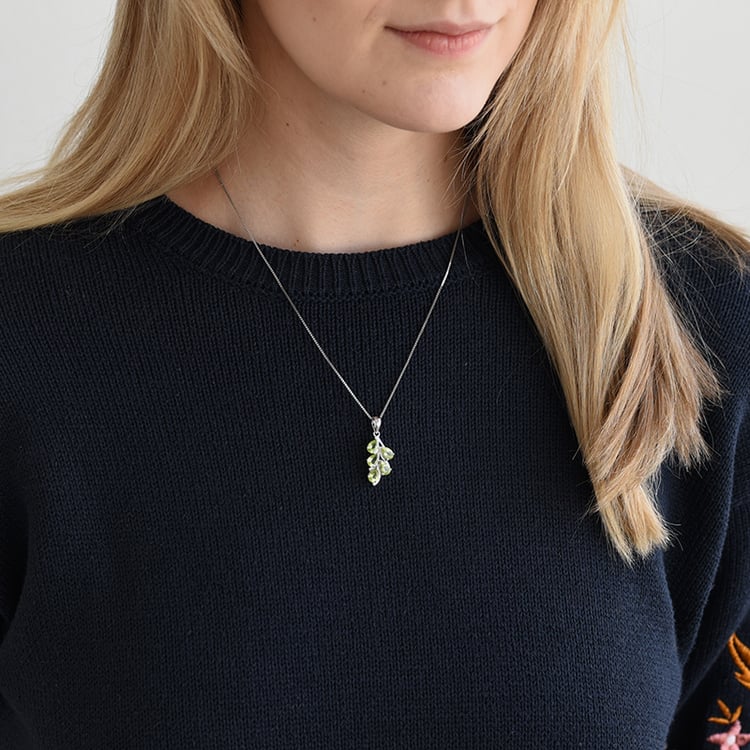 Romantický přívěsek s olivíny 62222