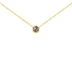 Minimalistický náhrdelník se salt and pepper diamantem Ameera