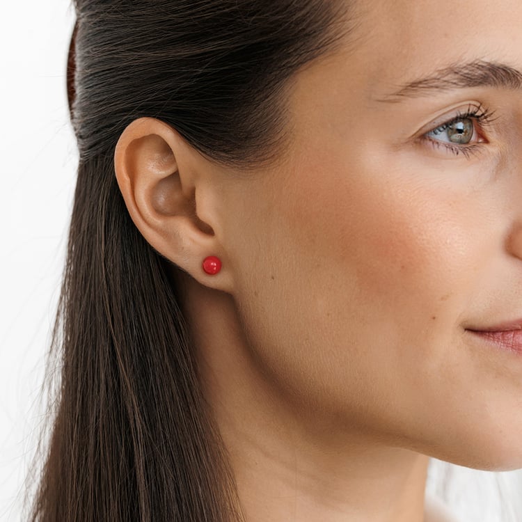 Minimalistické náušnice s korály 158391