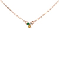 Náhrdelník se třemi drahokamy dle vašeho výběru Sharma