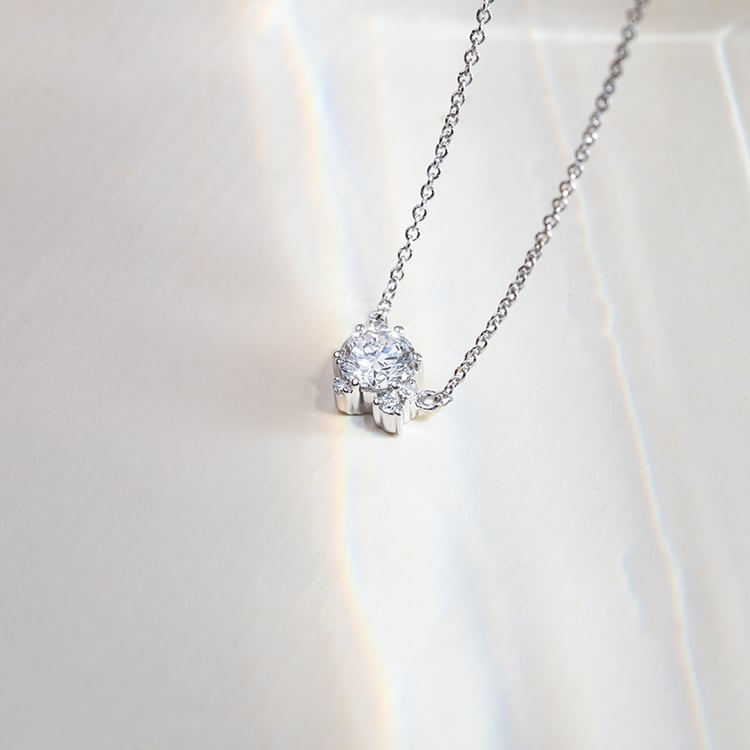 Cluster náhrdelník s lab-grown diamanty Edom 152045