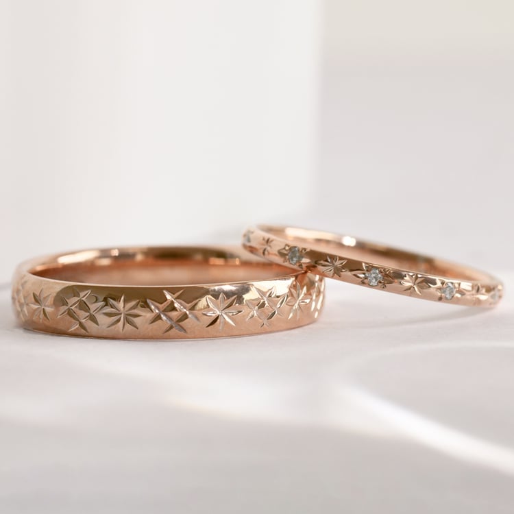 Snubní prsteny plné hvězd s diamanty Mirias 118173