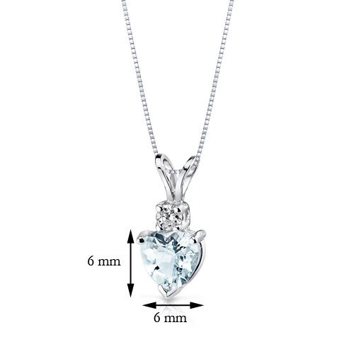 Zlatý náhrdelník s akvamarínem Chrissy 7890