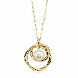 Stříbrný přívěsek s perlou Alya