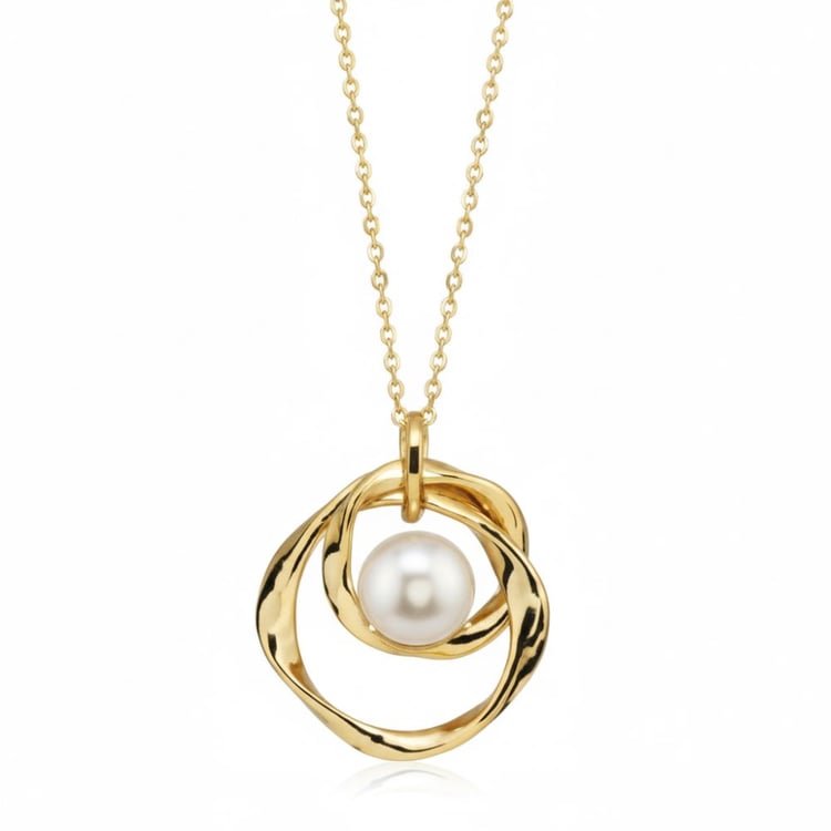 Stříbrný přívěsek s perlou