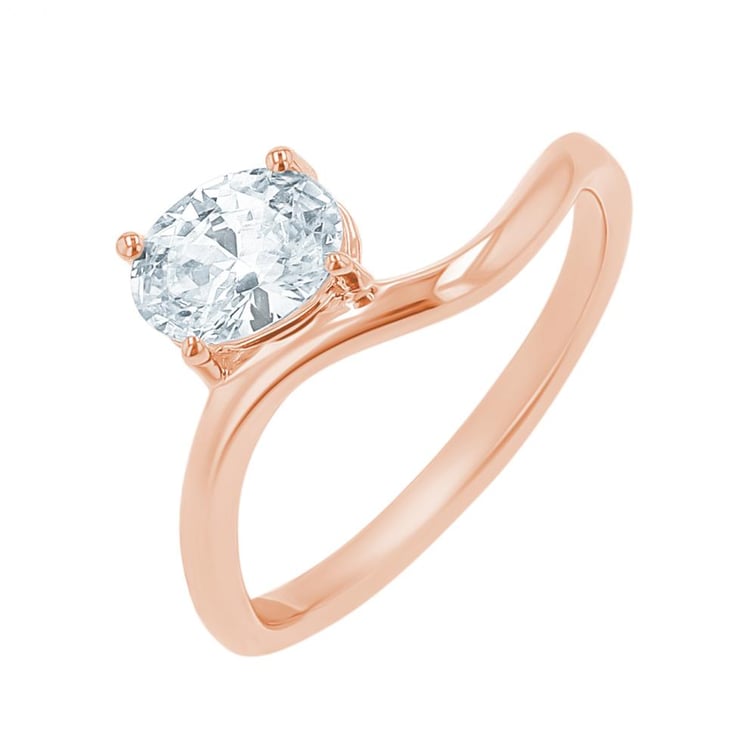 Zásnubní prsten s oválným lab-grown diamantem 156696