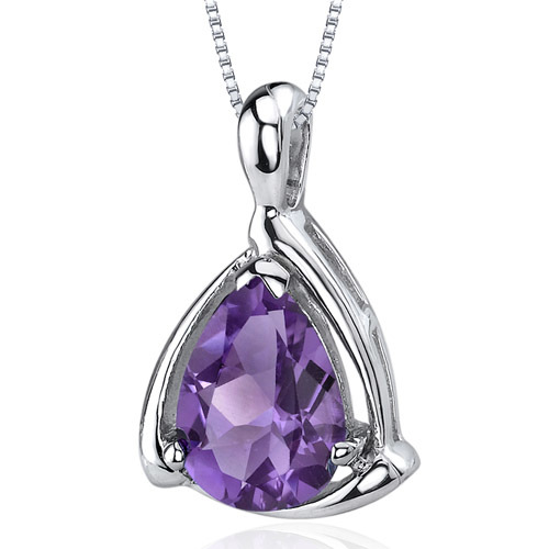 Stříbrný náhrdelník s ametystem