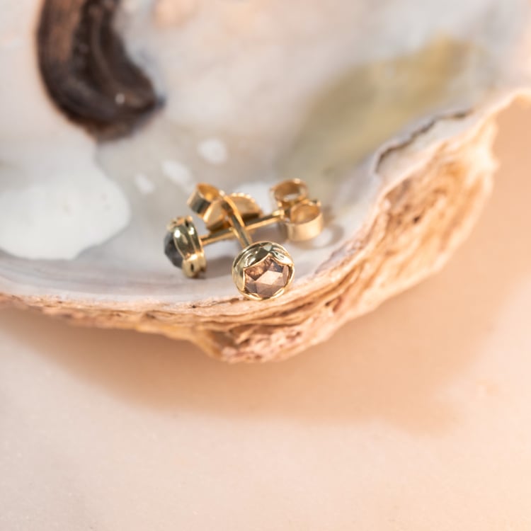 Minimalistické náušnice se salt and pepper diamanty Shyla 103540