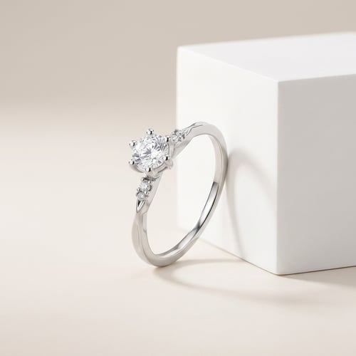 Zásnubní prsten s 0.57ct IGI certifikovaným lab-grown diamantem Mileva