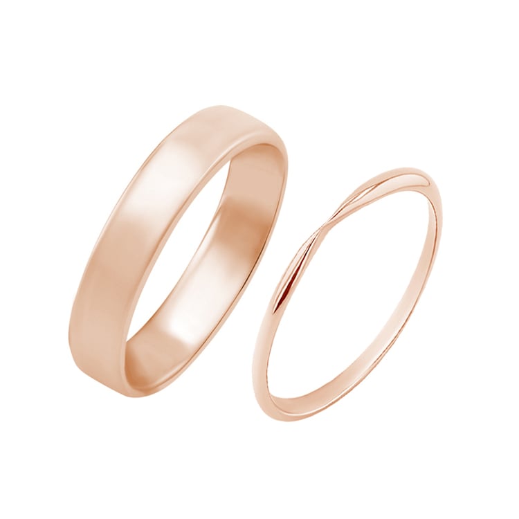 Zlatý snubní prsten se zúženým kroužkem Aeneas 131177