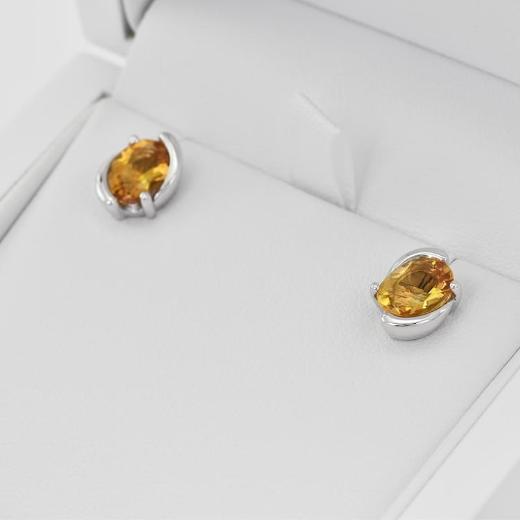 Náušnice s citríny 30705