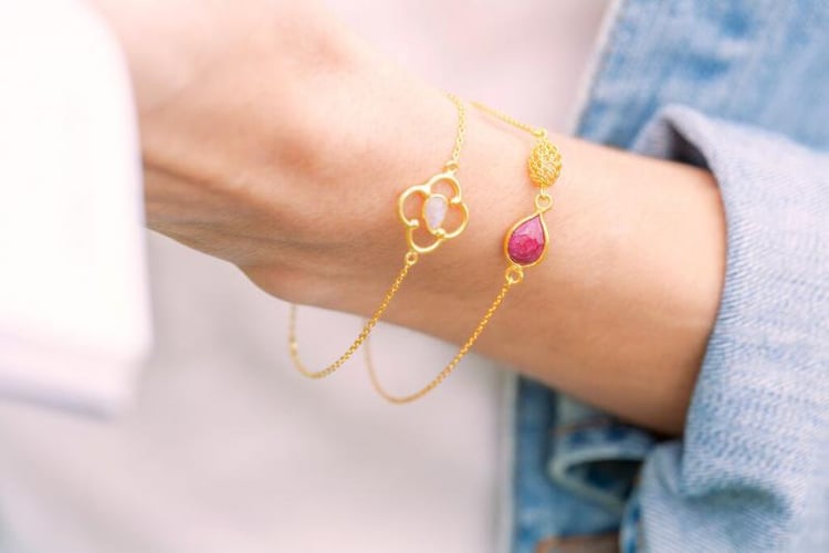 Stříbrný náramek Leena 6766