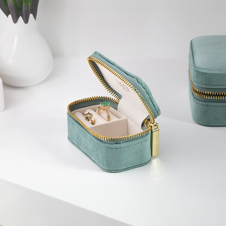 Malá zelená cestovní šperkovnice Safey 146234