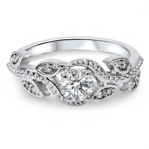 Zlatý prsten s diamanty 4533