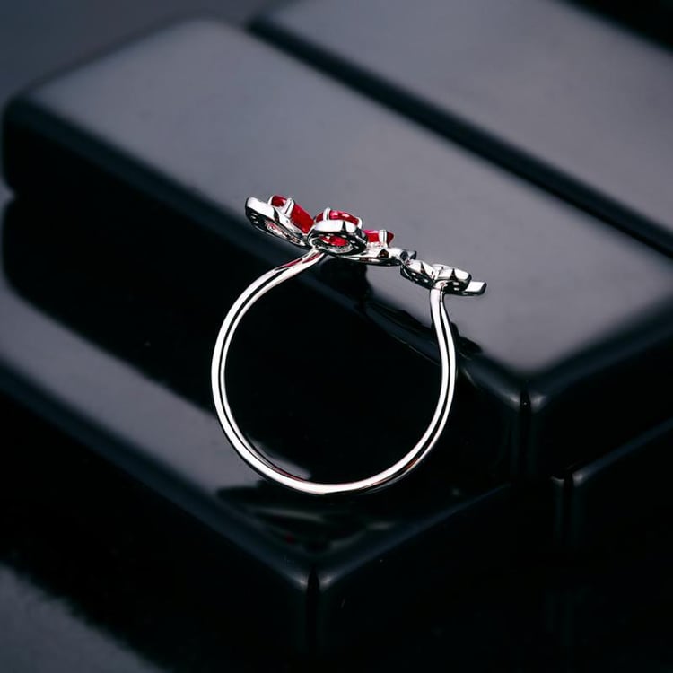 Prsten s květy 17136