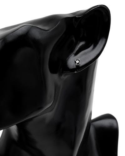 Diamantové náušnice stříbrné 1611