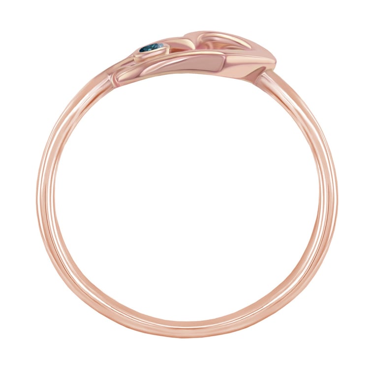 Prsten s modrým diamantem 40363