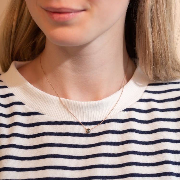 Náhrdelník se salt and pepper diamantem Mejia 104792