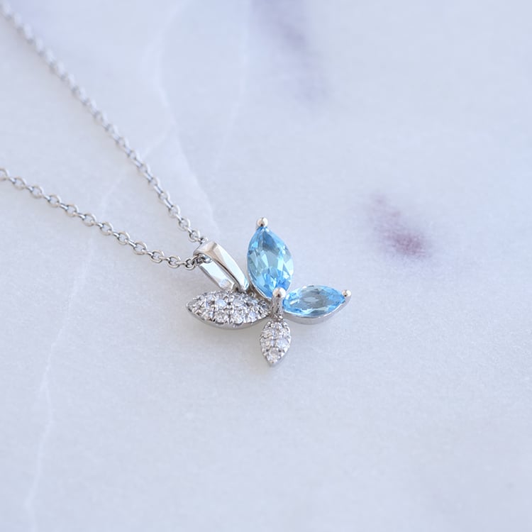 Romantická kolekce šperků s topazy a diamanty Ellis 106232