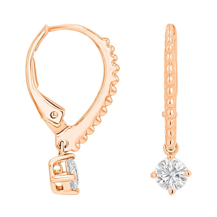 Stříbrné náušnice s 0.25ct lab-grown diamantem Fana 171317