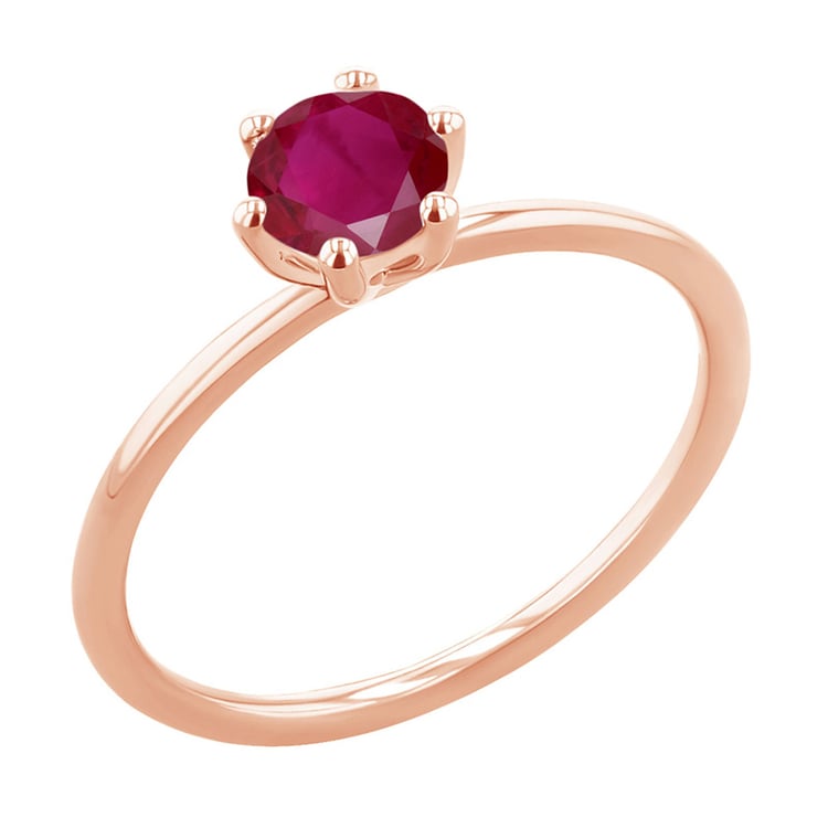 Zásnubní prsten s rubínem Birdie 151028