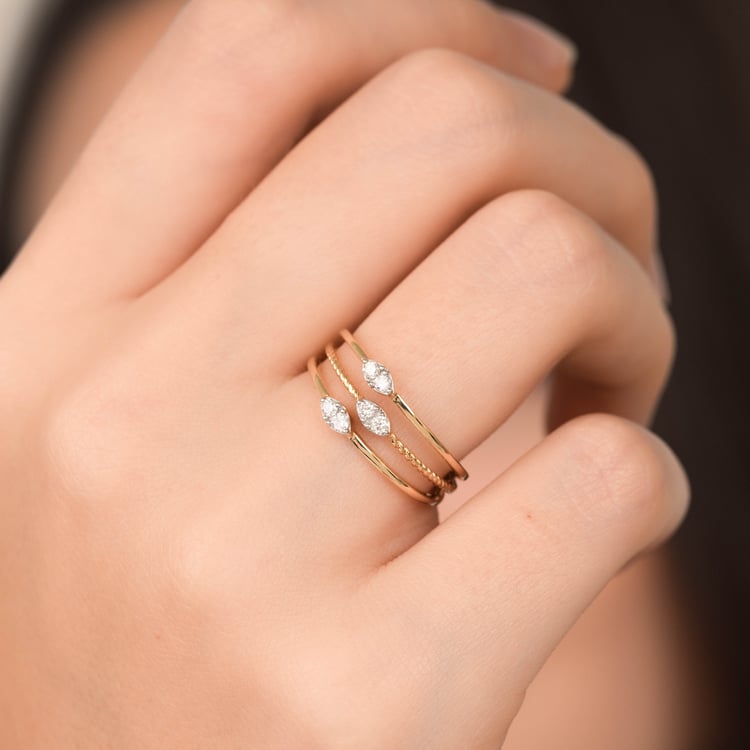 Zlatý prsten s lab-grown diamantem Joe 165770