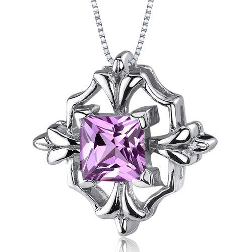 Safírový náhrdelník stříbrný