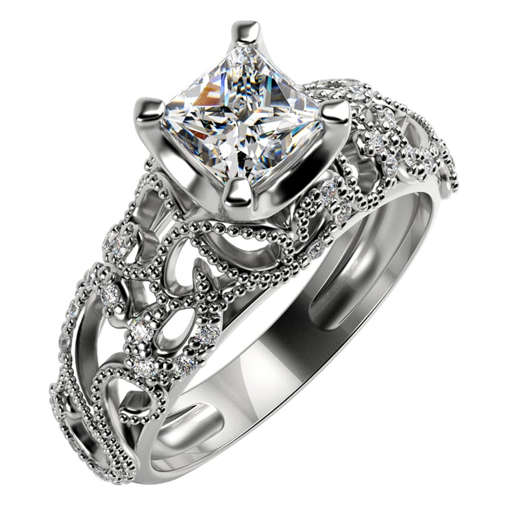 Prsten z bílého zlata 15818