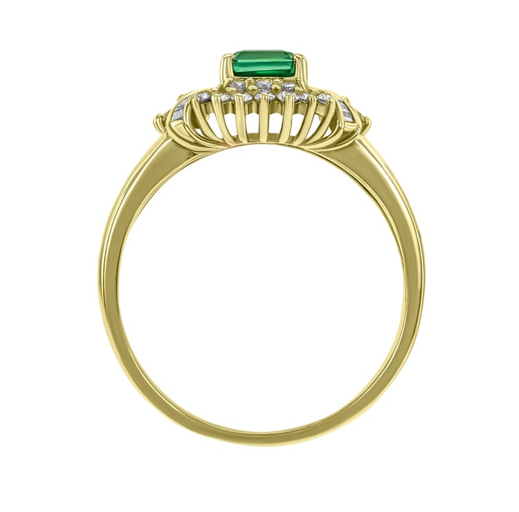 Diamantový prsten se smaragdem 2493
