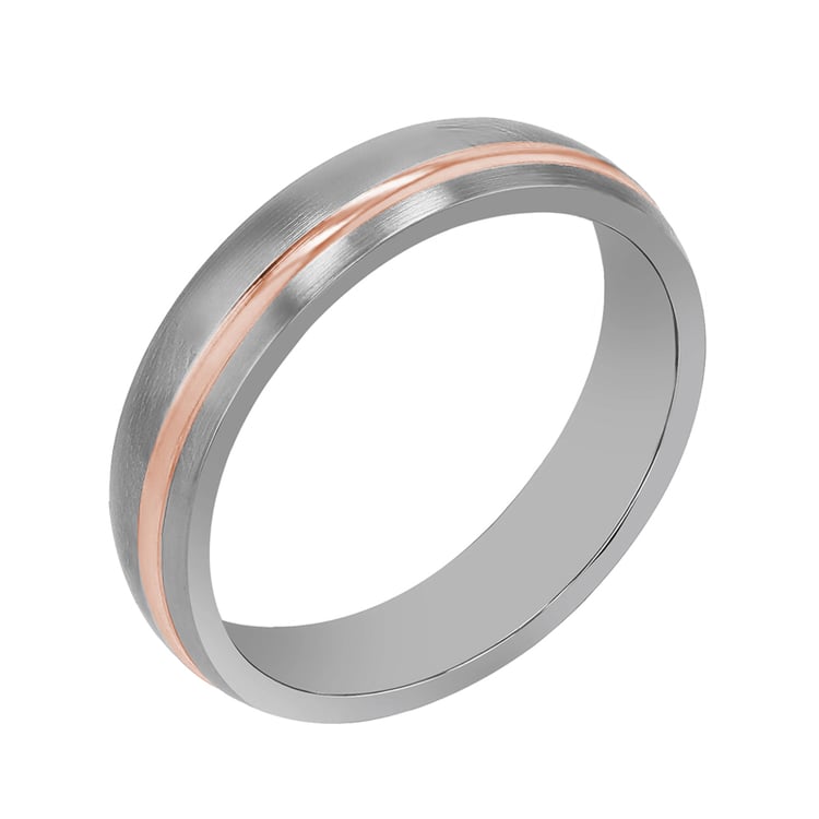 Snubní prsteny z titanu a zlata Gould 107420