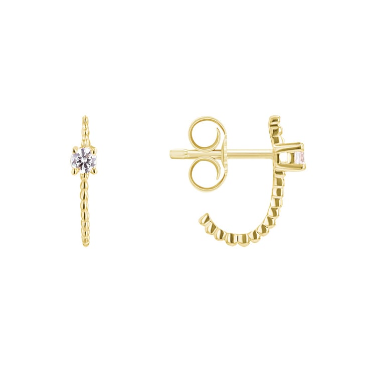 Kuličkové náušnice s lab-grown diamanty Muvial 112979