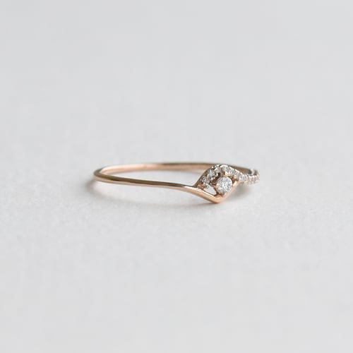 Stříbrný romantický prsten s lab-grown diamanty Anthia