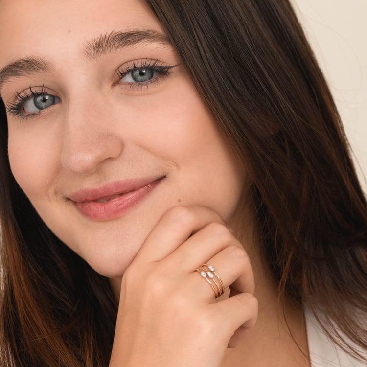 Zlatý prsten s lab-grown diamantem Joe 165771