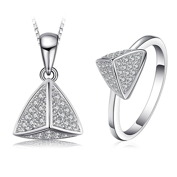 Stříbrná kolekce šperků s kubickými zirkony Valent