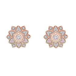 Diamantové náušnice ve tvaru květin Bethel