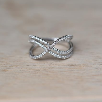 Dvojitý diamantový prsten Keanu