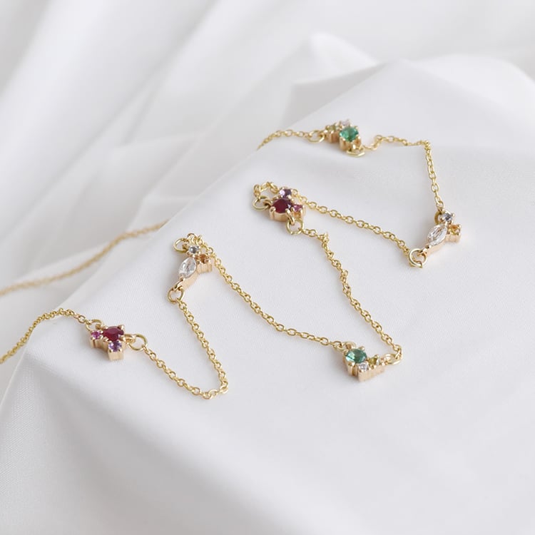 Náhrdelník s drahokamy 91320