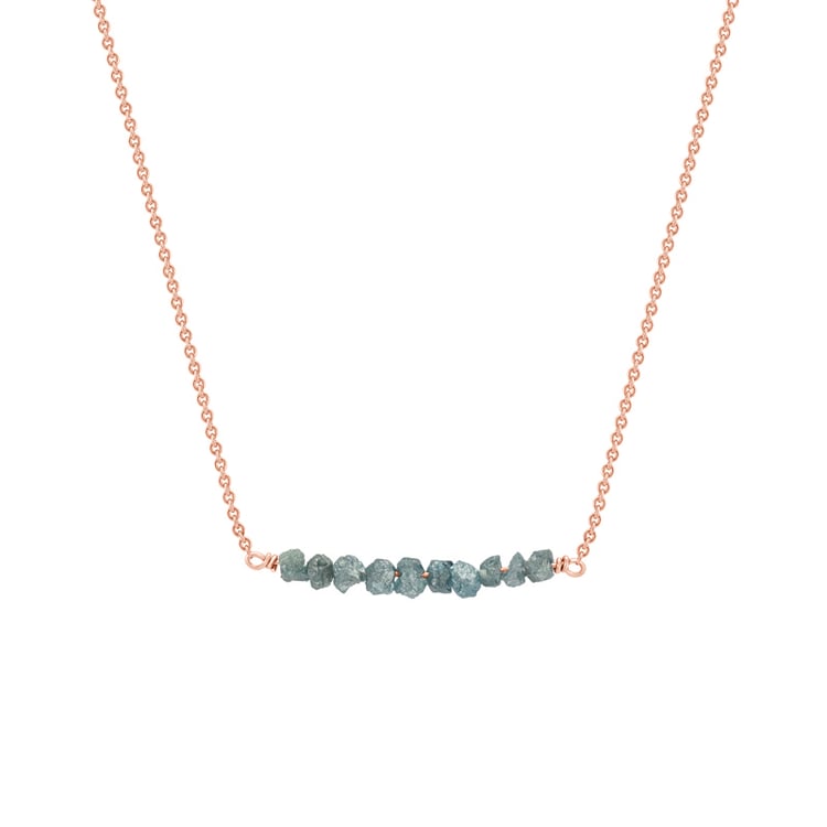 Zlatý choker s modrými diamanty 38510