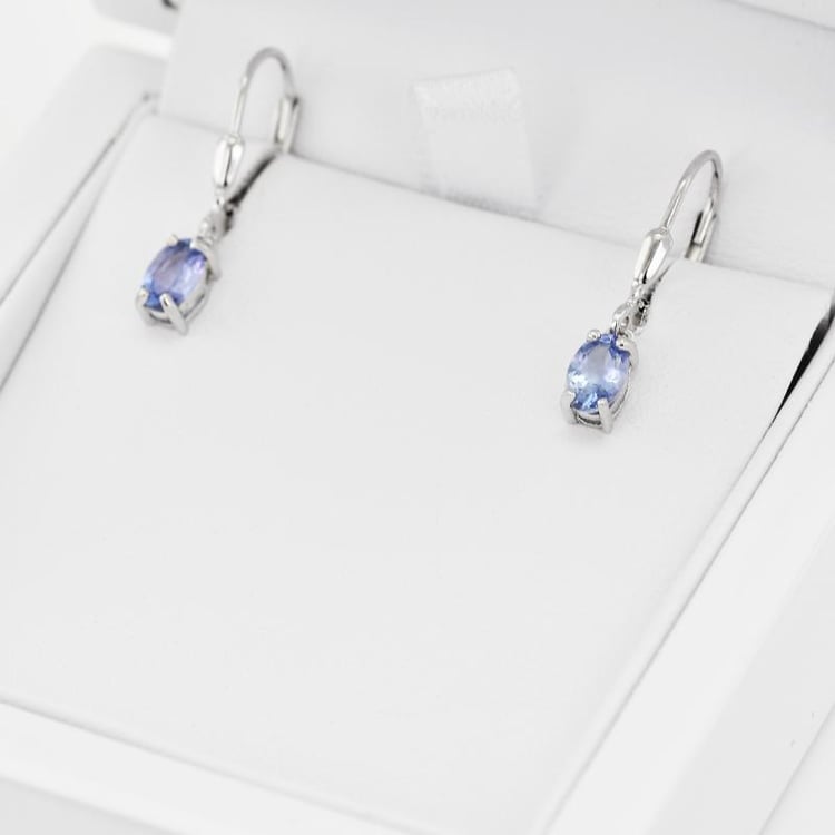 Náušnice s tanzanity 18883