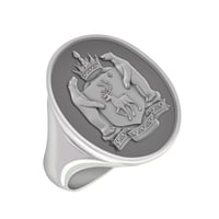 Pánský prsten s ručním gravírem Wesko