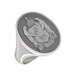 Pánský prsten s ručním gravírem Wesko