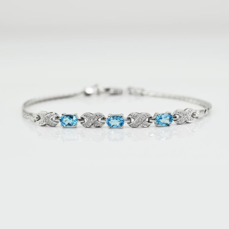 Topazový náramek 15043