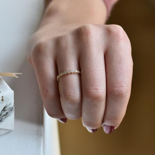 Eternity prsten s lab-grown diamanty a pánský komfortní prsten Paloma