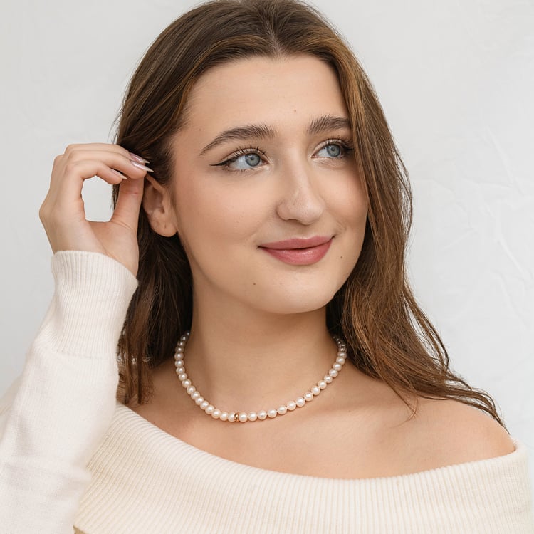 Stříbrný perlový náhrdelník Kester 165065