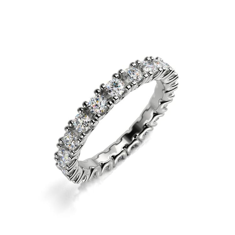 Platinový prsten s diamanty