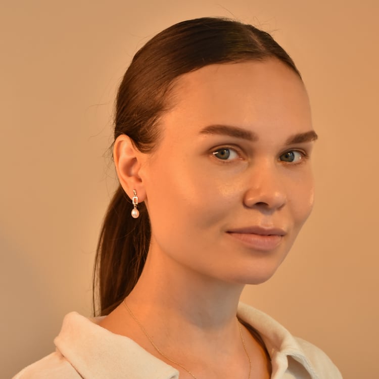 Perlové náušnice s diamanty Faatina 102489